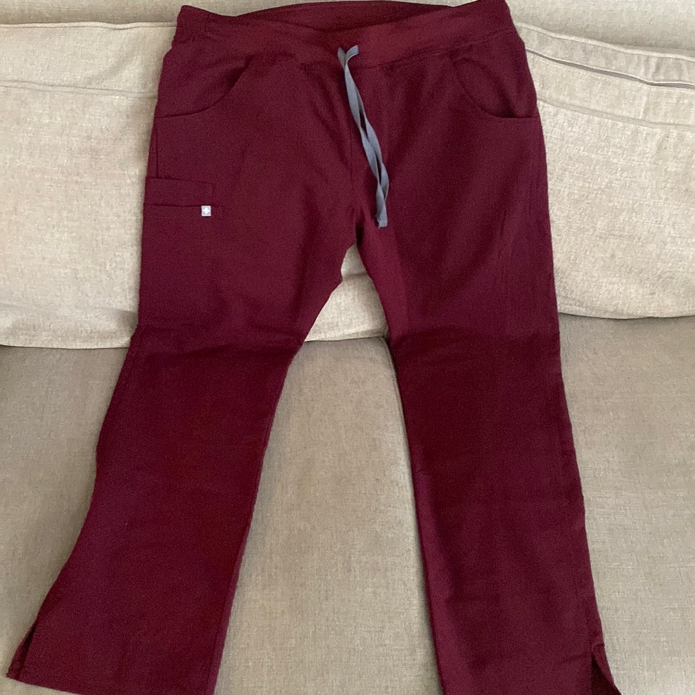 Fig’s burgundy Cargo new without tags, never washed